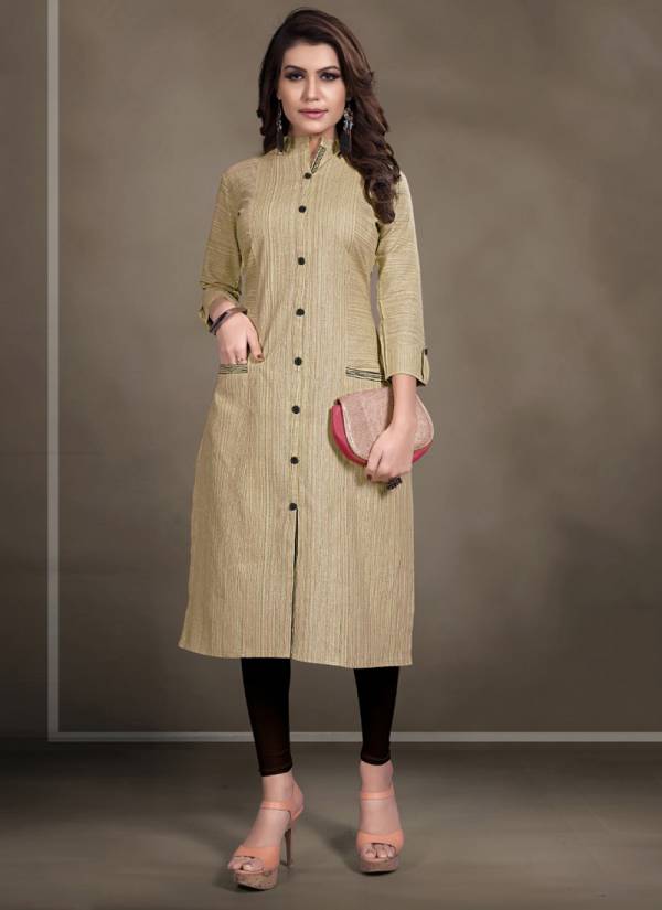 Rung Cotton Linen Straight Casual Office Wear Kurti Collection 1001-1008